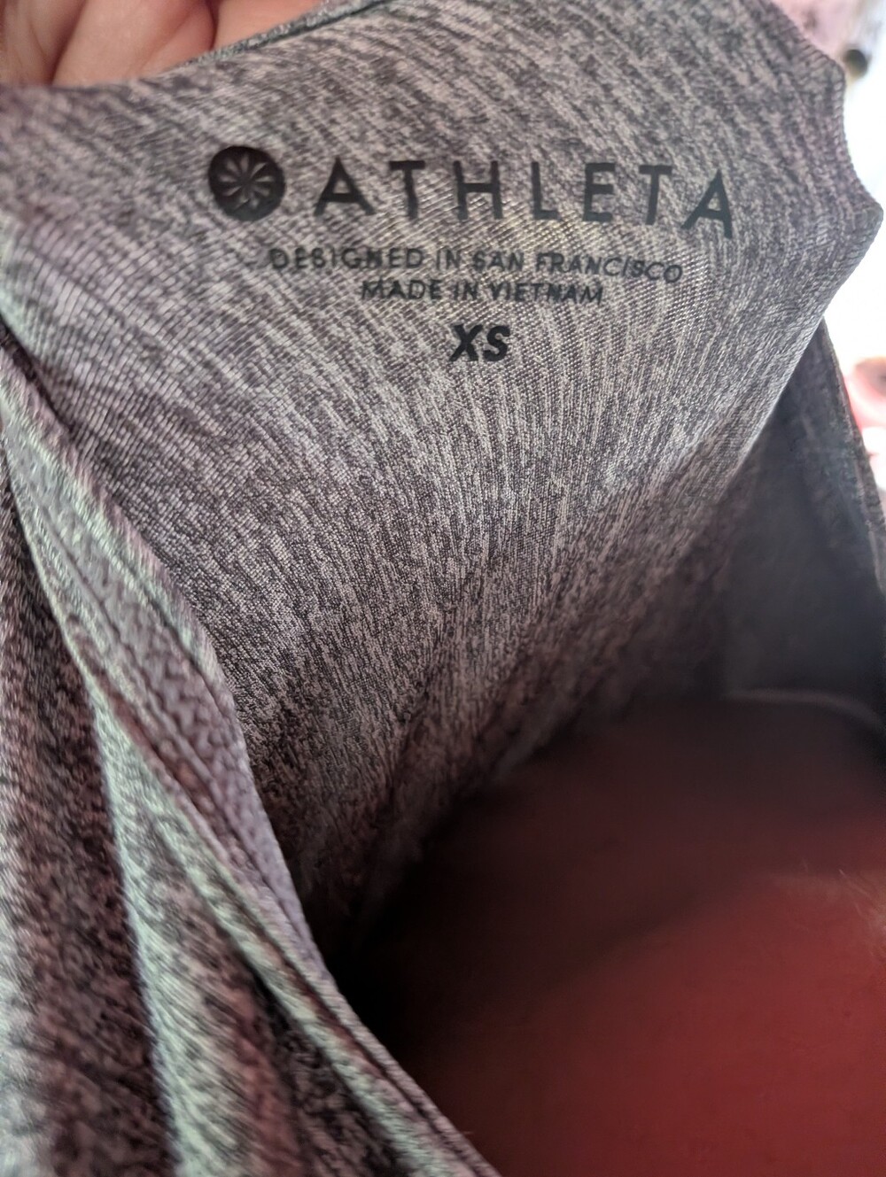 Athleta XS Heathered Gray Active Top